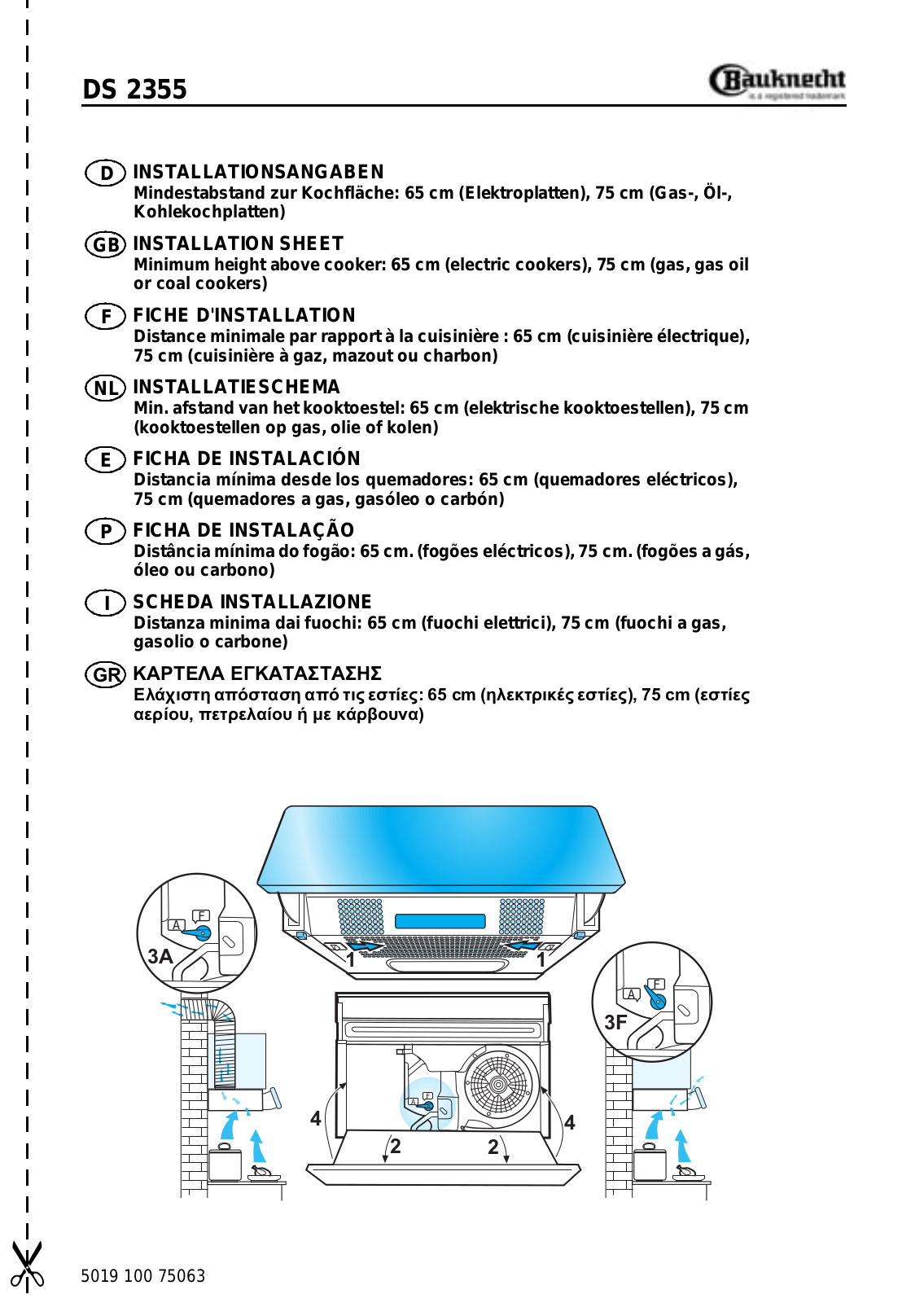 Whirlpool DS 2355 WS, DS 2355 SW, DS 2355 BR INSTRUCTION FOR USE