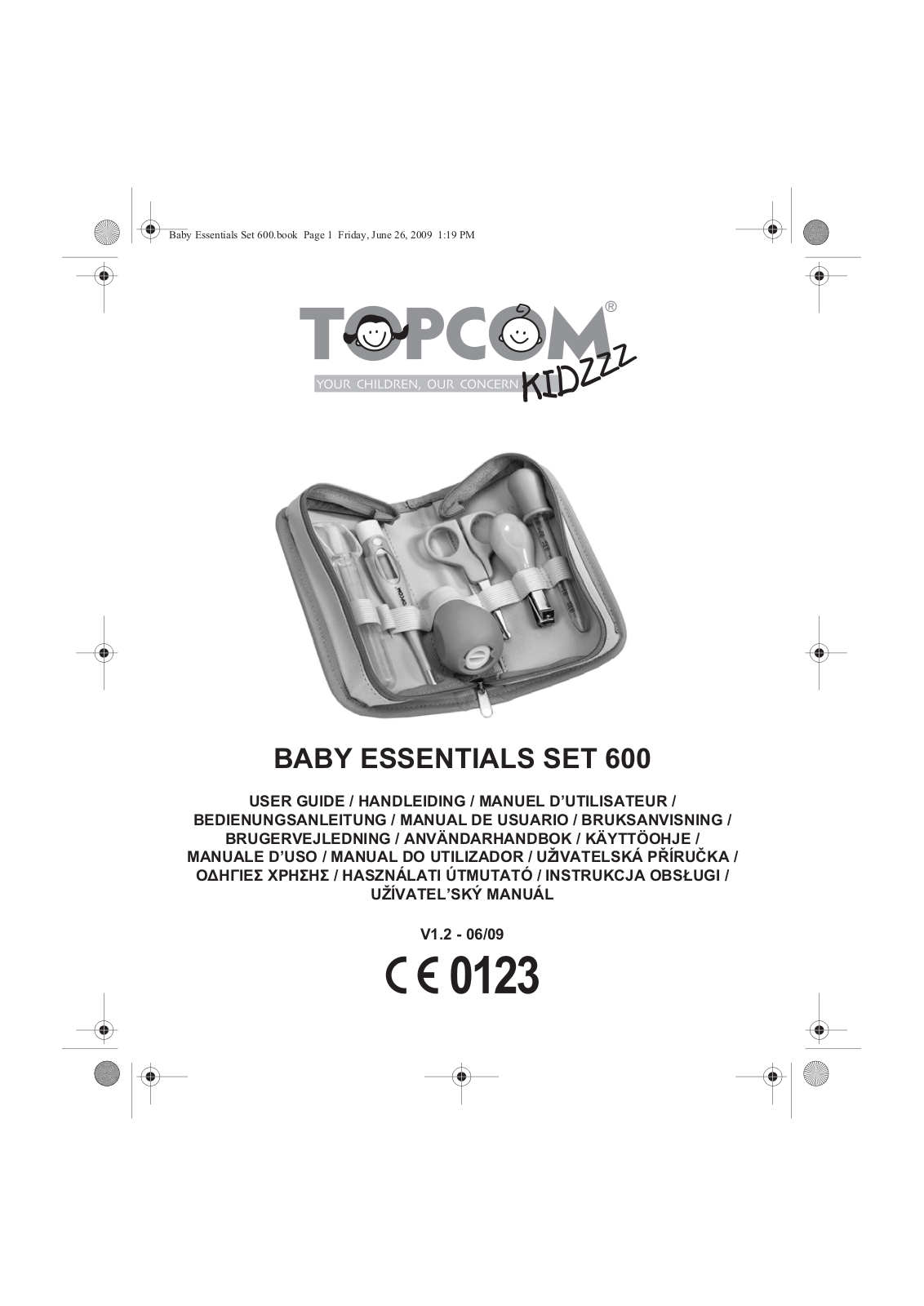 TOPCOM BABY ESSENTIALS SET 600 User Manual