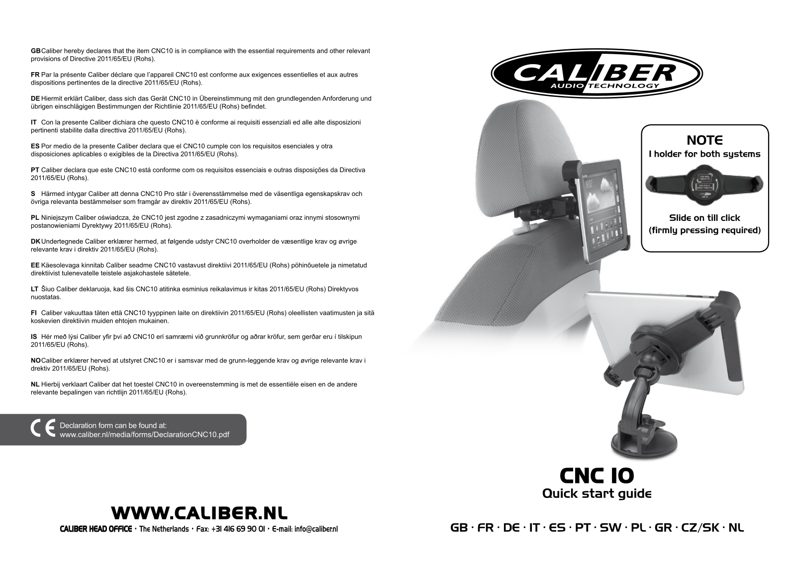 Caliber Audio Technology CNC10 User guide