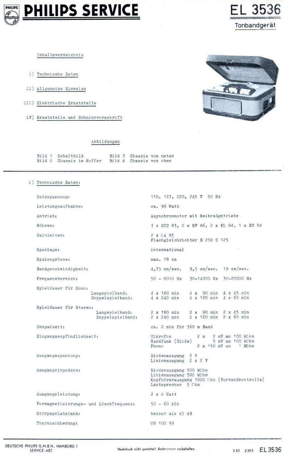 Philips EL-3536 Service Manual