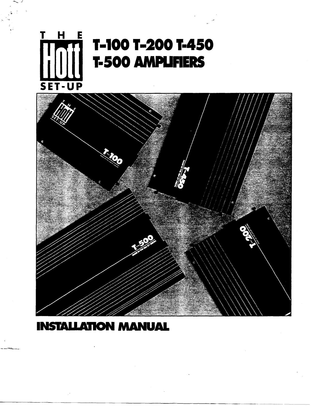 ORION T500 Installation Manual