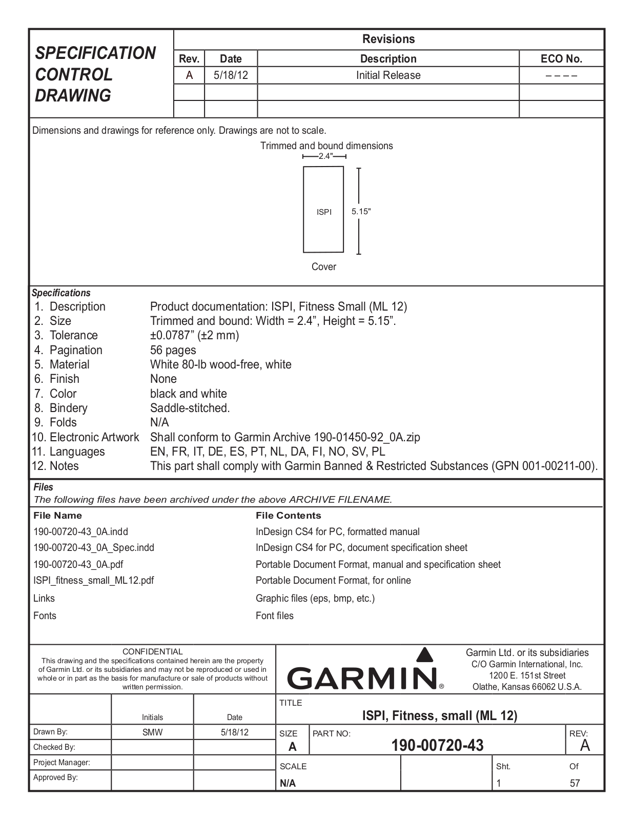 Garmin O2AWGD User Manual