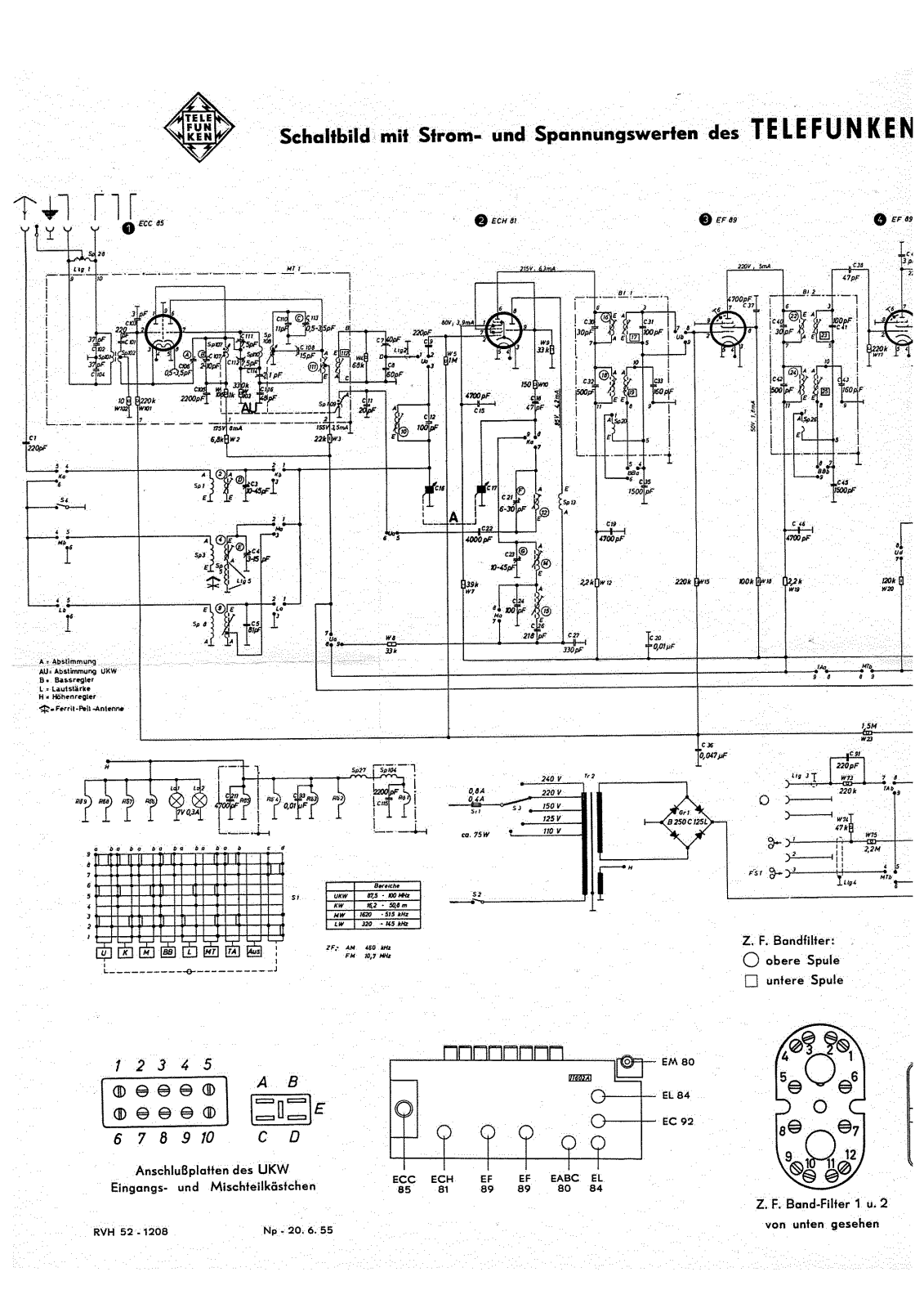 Telefunken Opus-6 Schematic