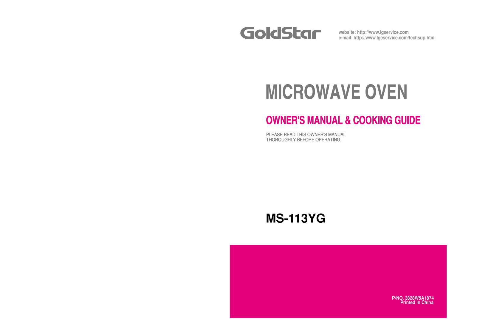 LG MS-113YG User Manual