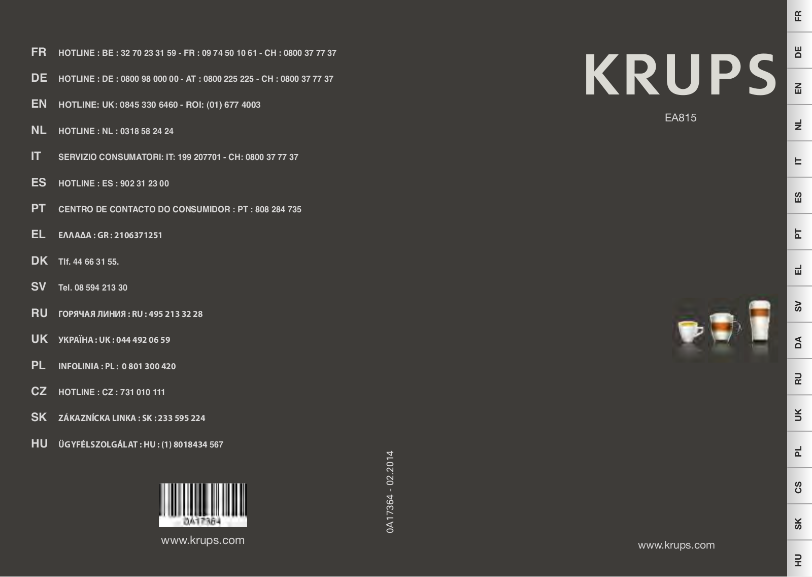 Krups EA8150 User Manual