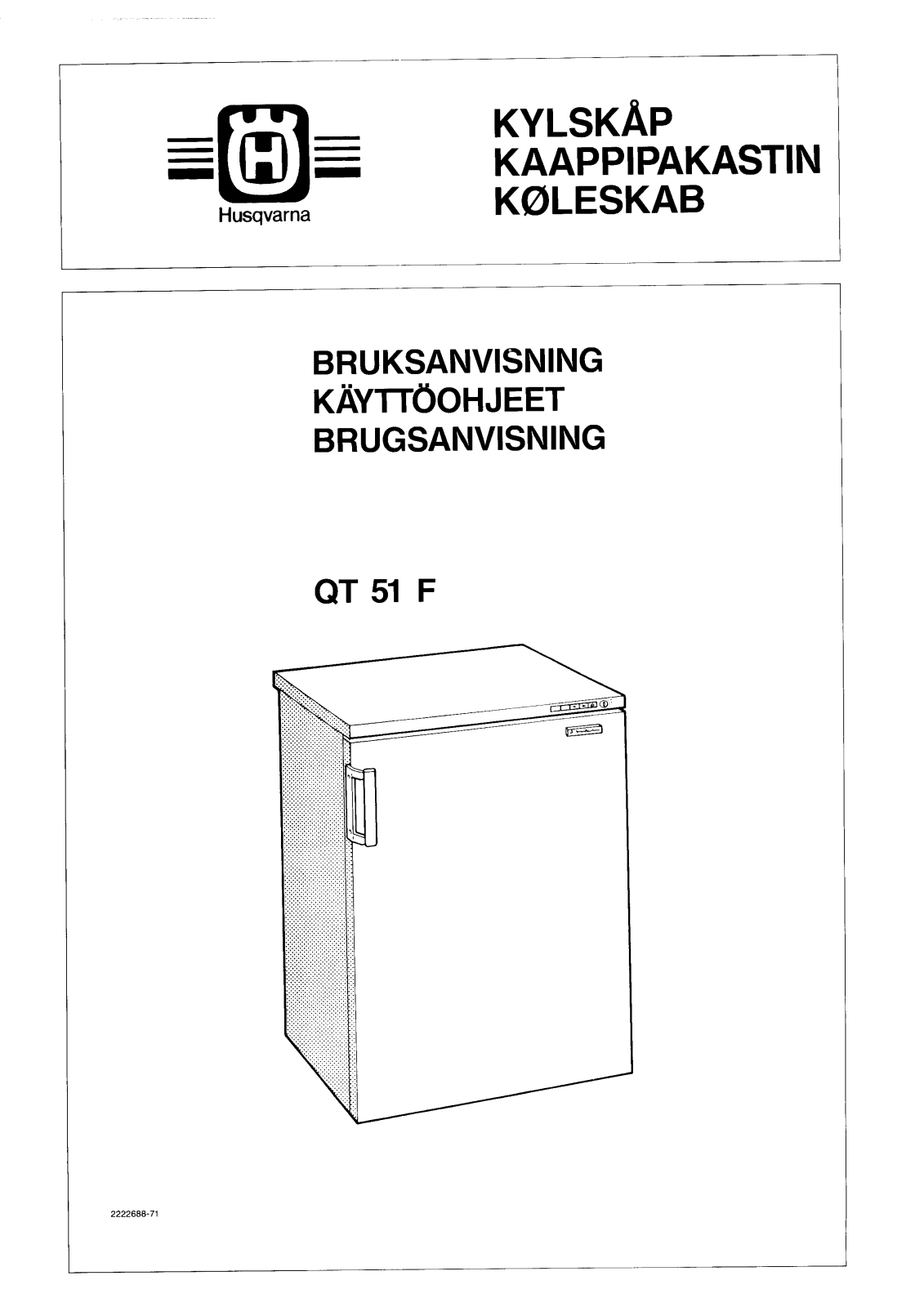 Husqvarna QT51F User Manual