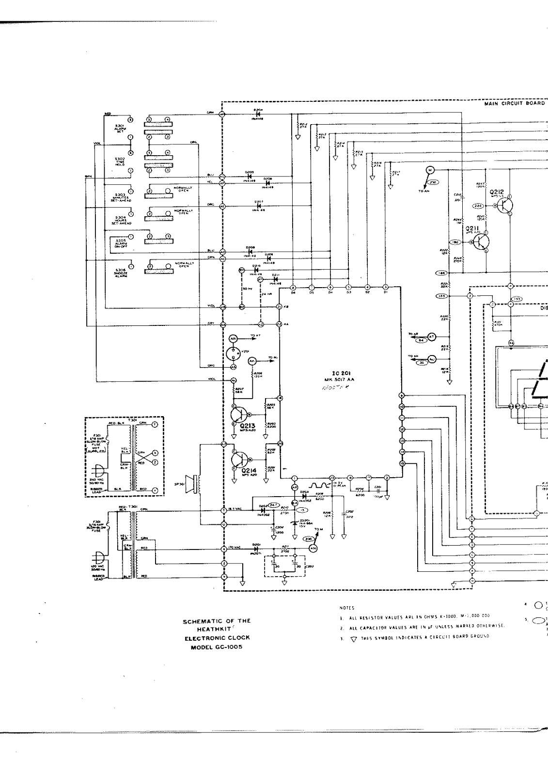 Heathkit GC-1005 Schematic