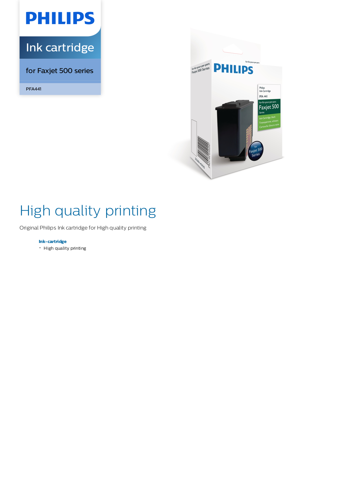Philips PFA441/000 leaflet - ManualMachine.com