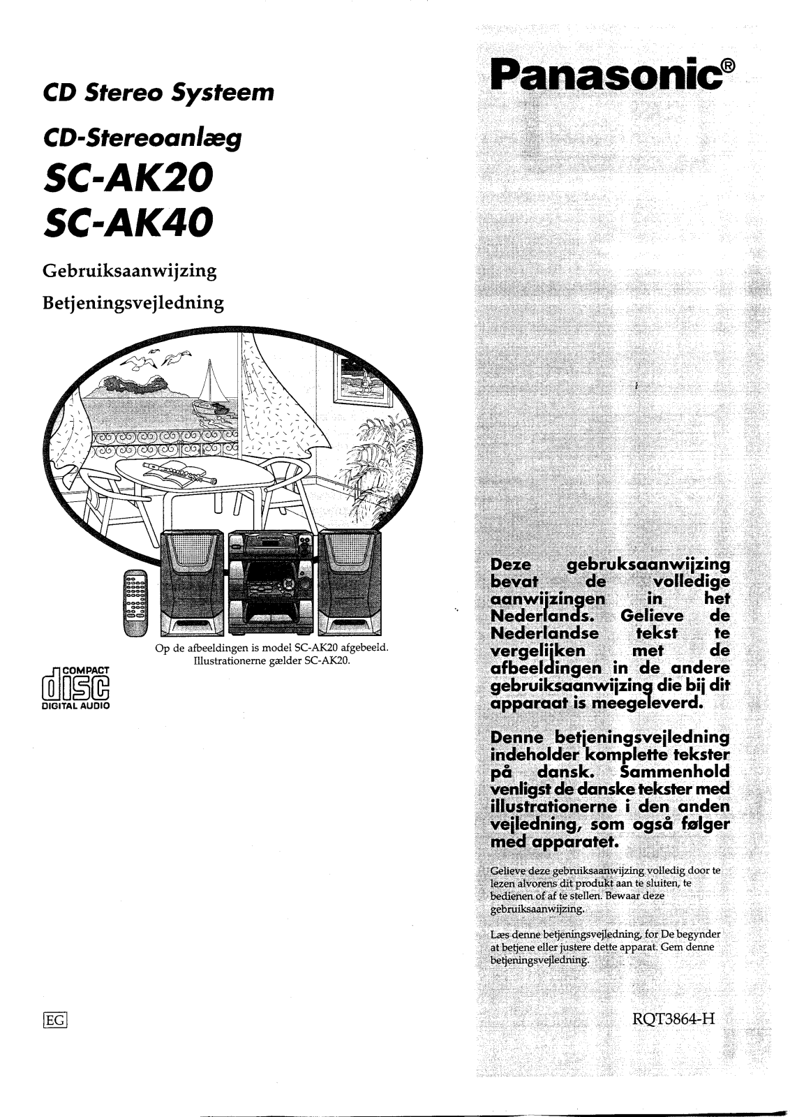 Panasonic SC-AK20, SC-AK40 User Manual