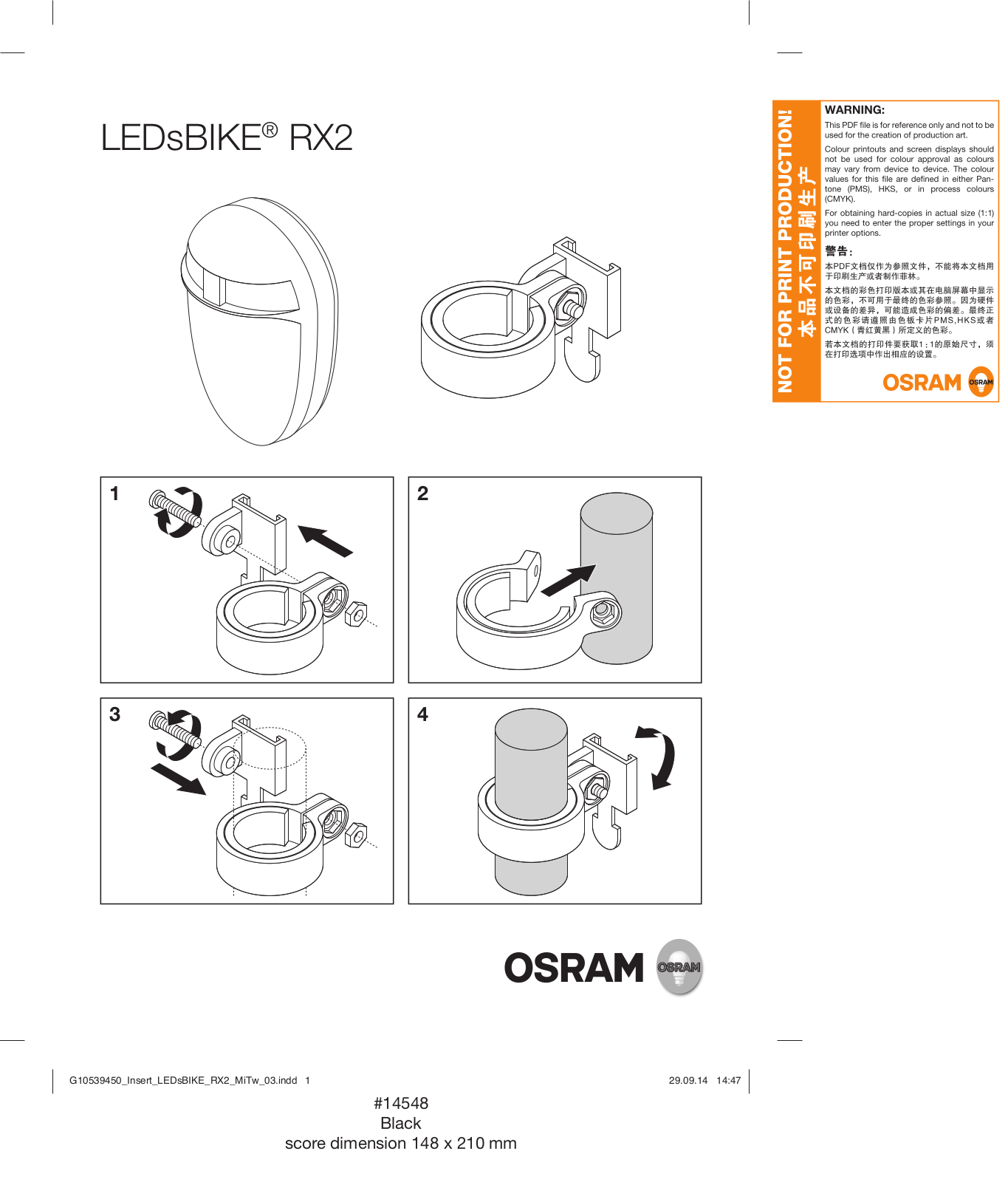 Osram RX2 User Manual