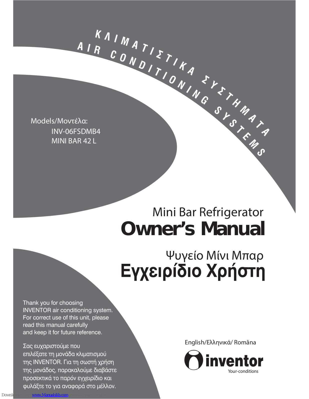 INVENTOR INV-06FSDMB4 Owner's Manual