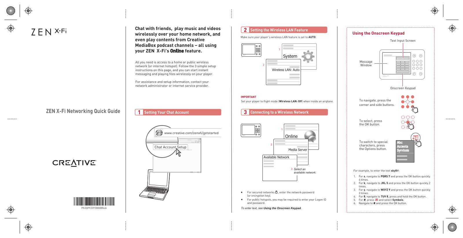 Creative ZEN X-FI NETWORKING Manual