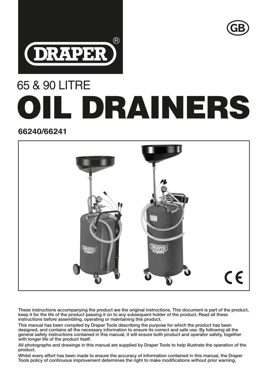 Draper Tools 66241 Instructions