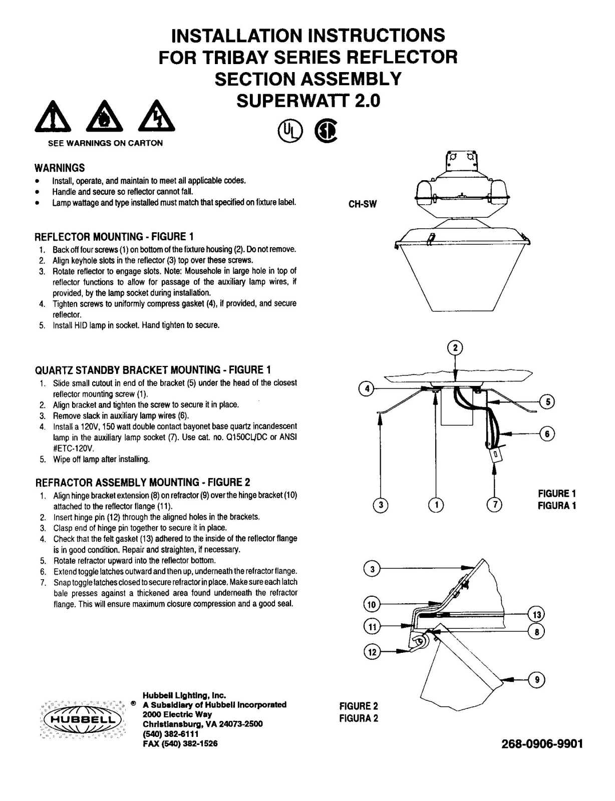 Hubbell Lighting SUPERWATT 2.0 User Manual