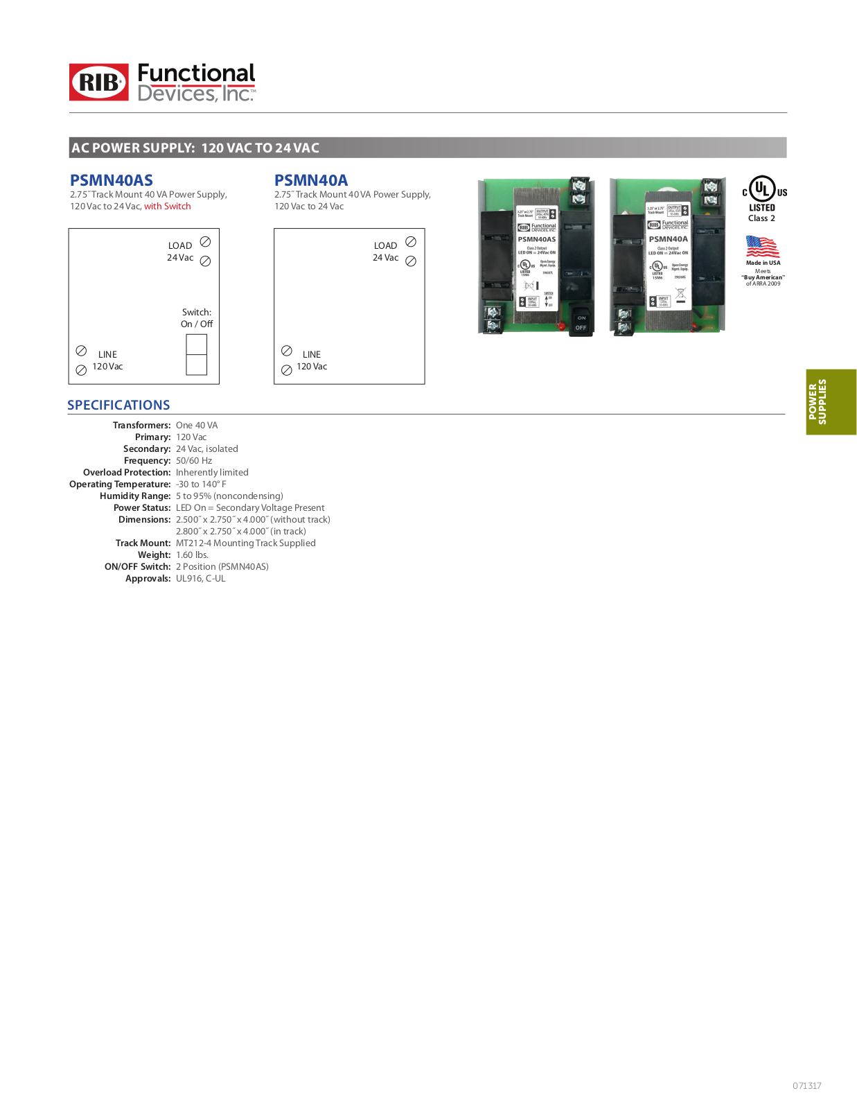 RIB,Relay In A Box,Functional Devices PSMN40AS, PSMN40A Data Sheet - ManualMachine.com