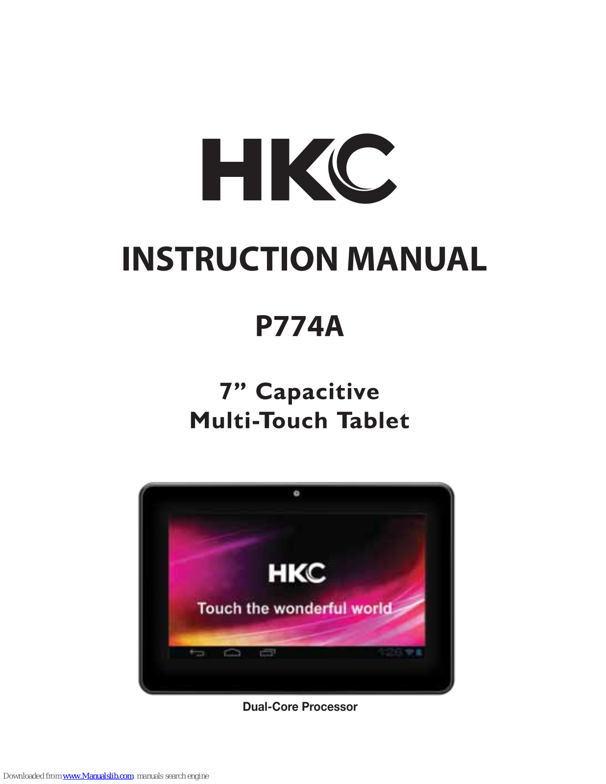 HKC P774A Instruction Manual