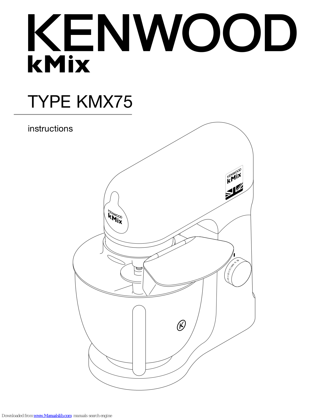 Kenwood kMix Series, KMX75 Instructions Manual