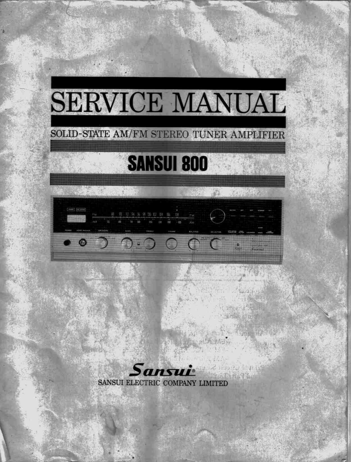Sansui 800 Service manual