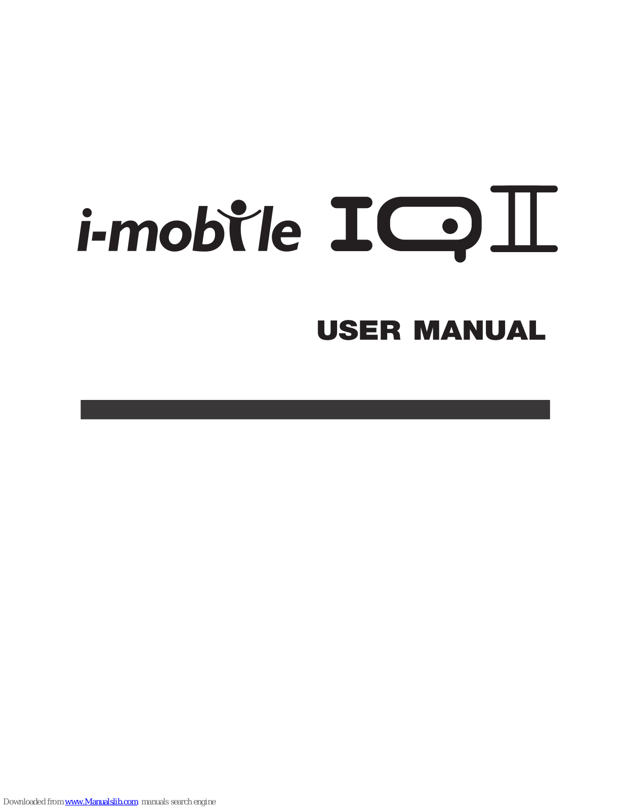 i-mobile IQ II User Manual