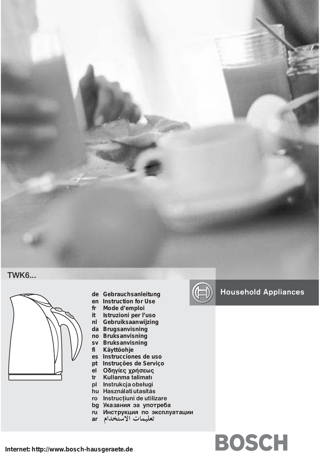 BOSCH TWK 6004N User Manual