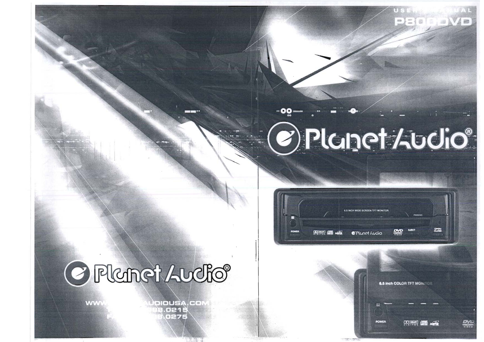 Planet Audio P800DVD Users Manual