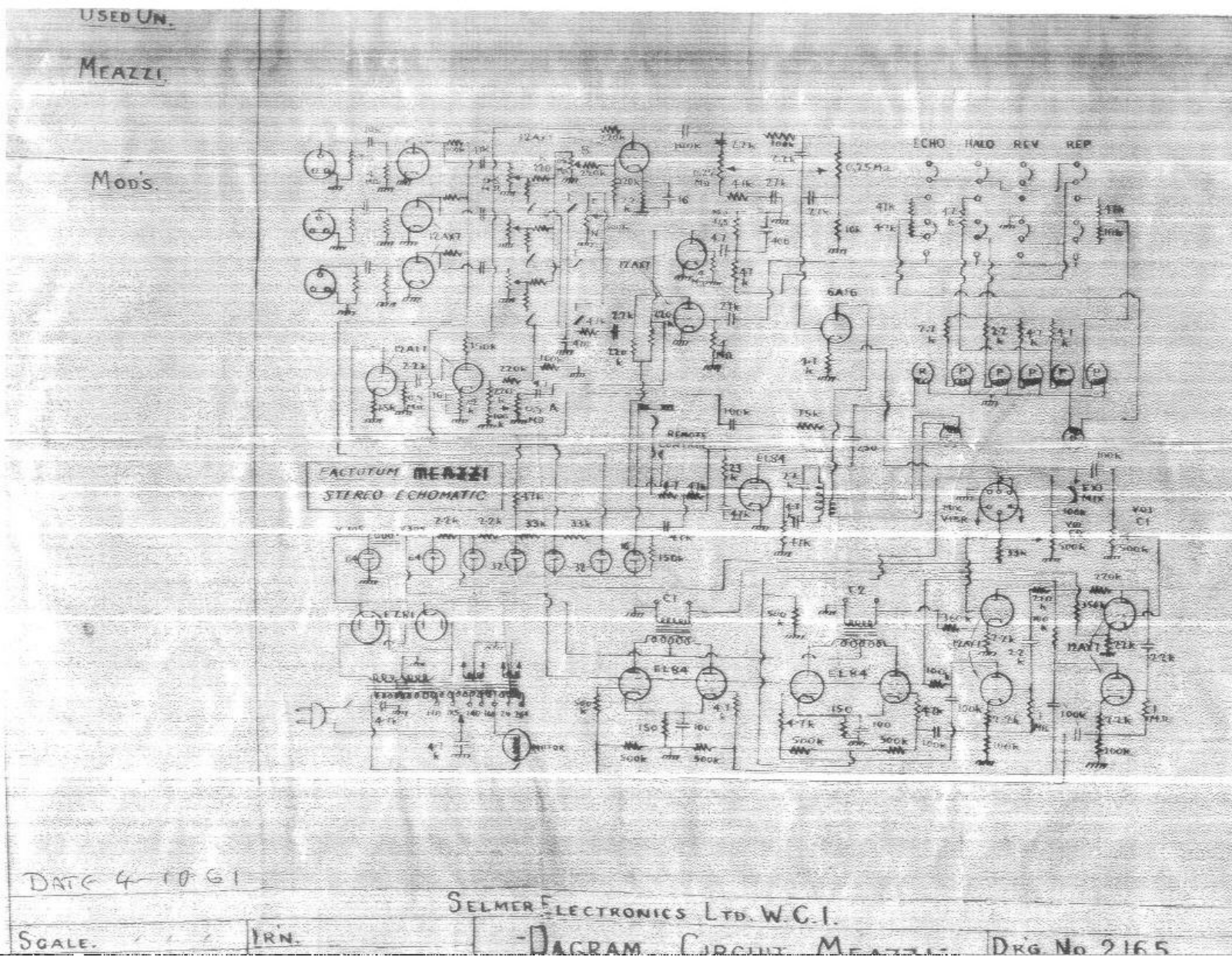 Meazzi Factotum stereo echomatic schematic - ManualMachine.com