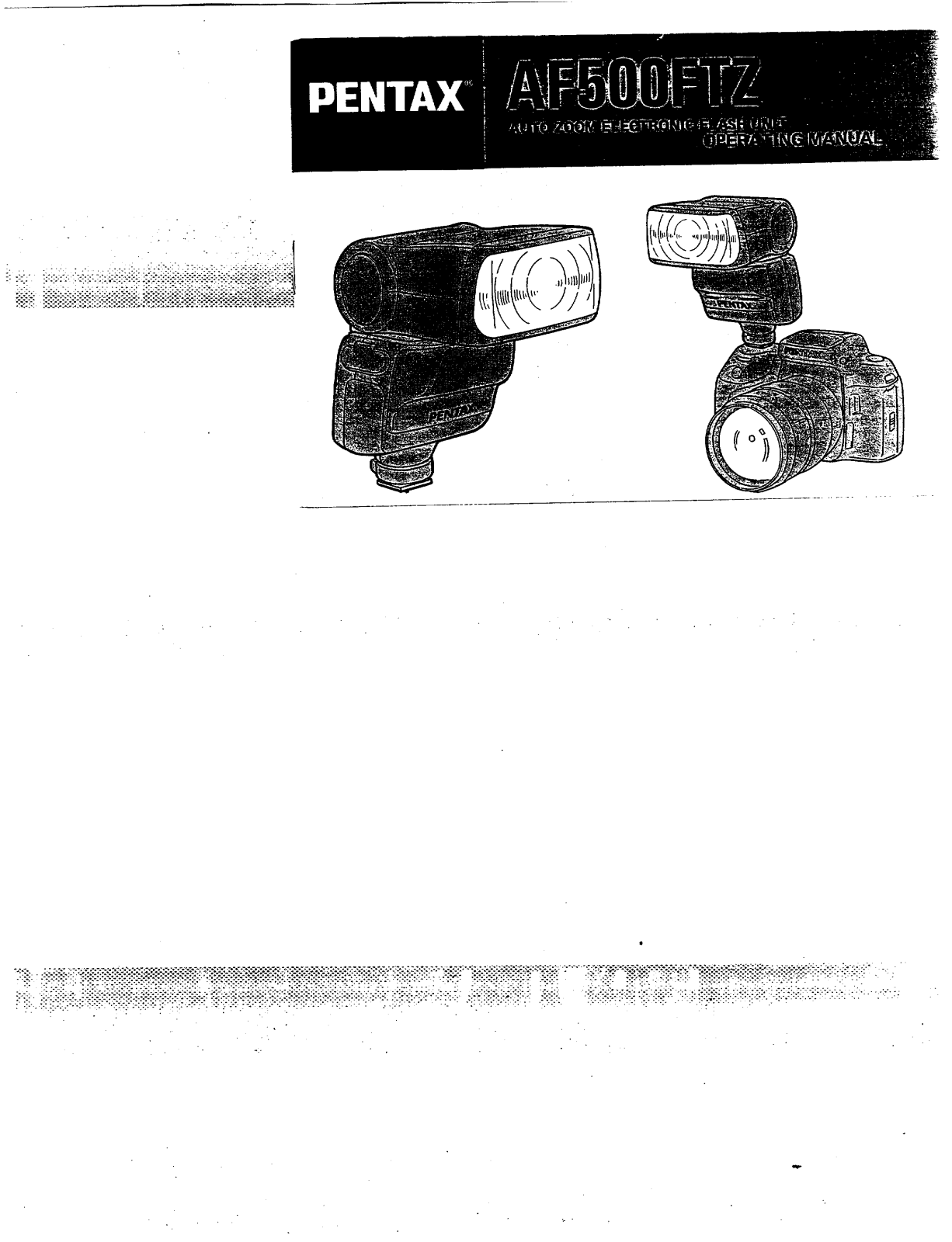 Pentax AF500FTZ User Manual