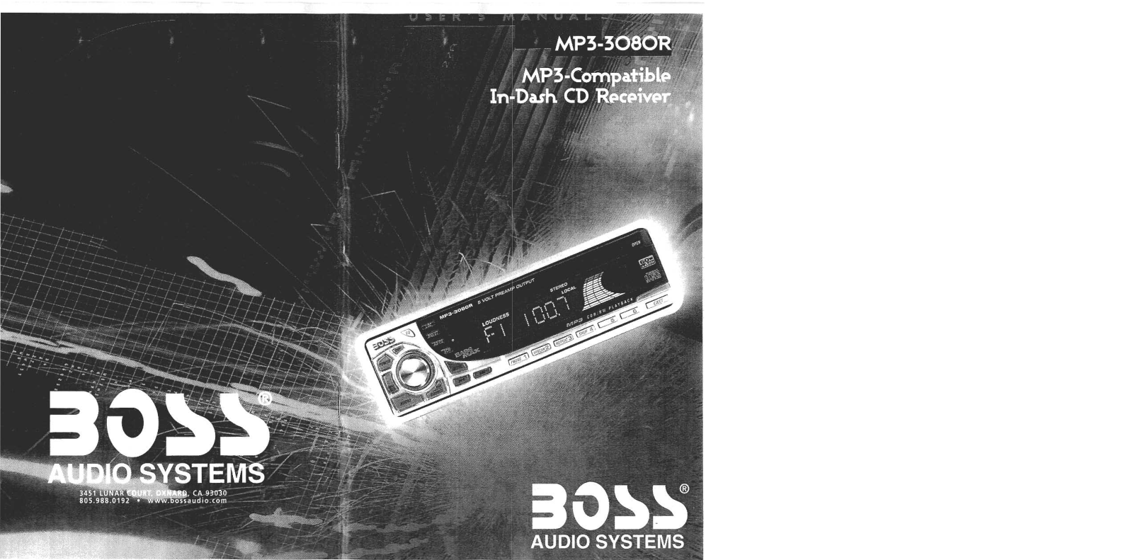 Boss Audio MP3-3080R User Manual