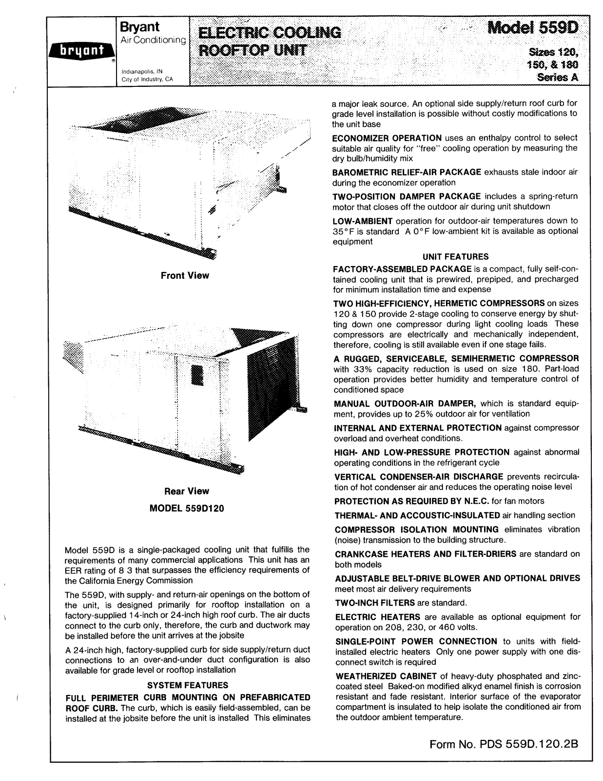 Bryant 559D User Manual