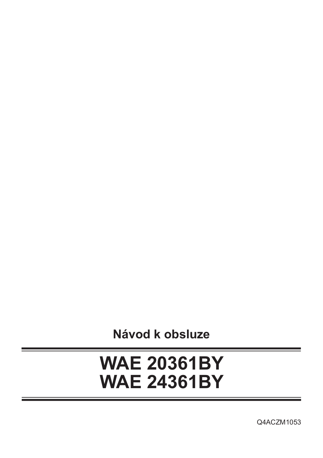 Bosch WAE24361BY User Manual