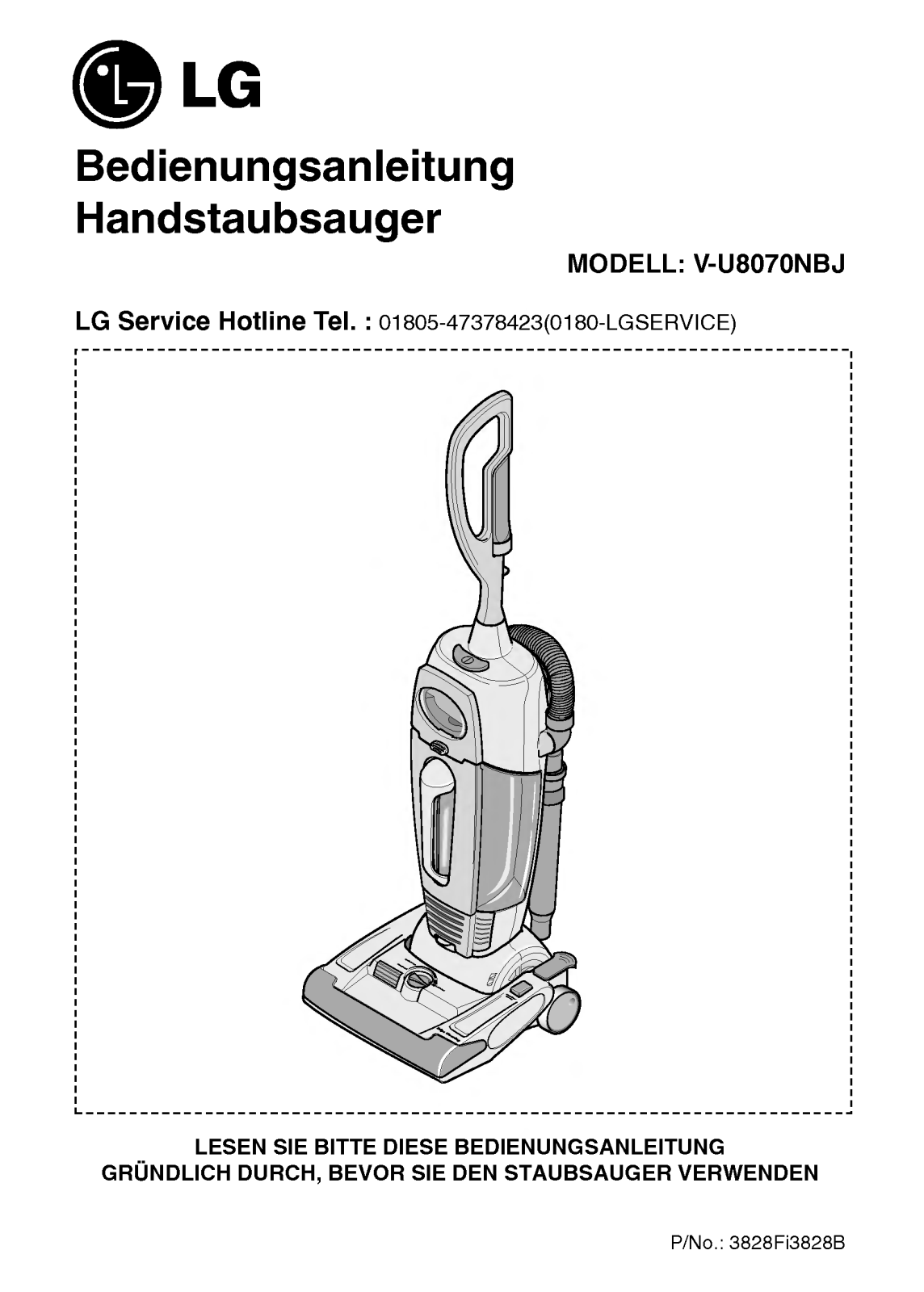 Lg V-U8070NBJ User Manual