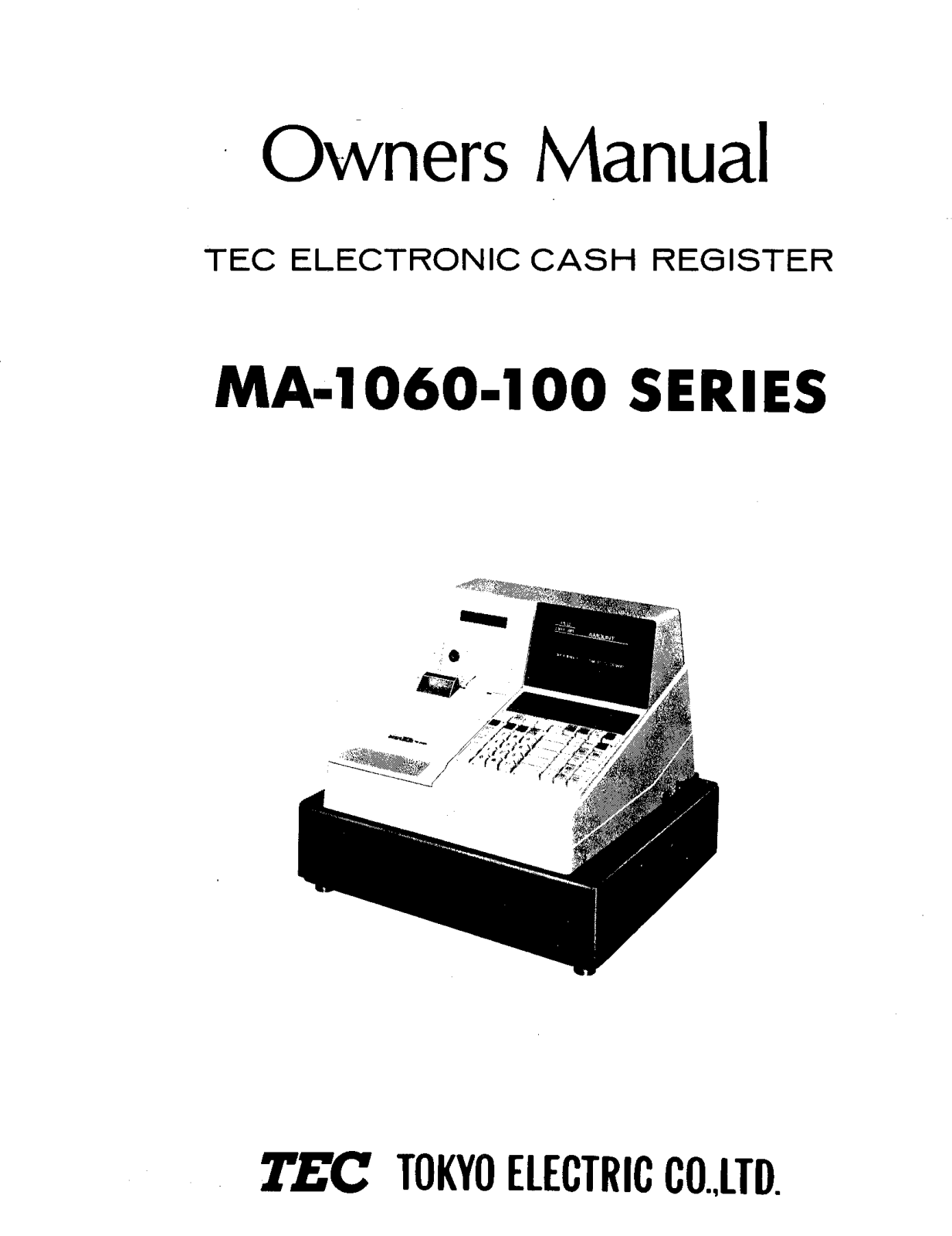 Toshiba MA-1060, MA-1060-100 User Manual