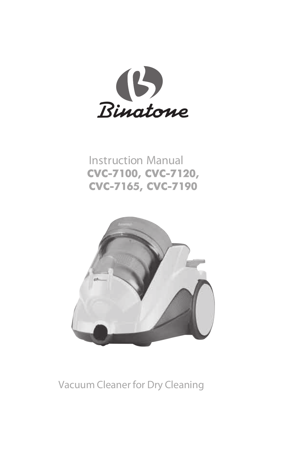 Binatone CVC-7165, CVC-7190, CVC-7120, CVC-7100 User Manual