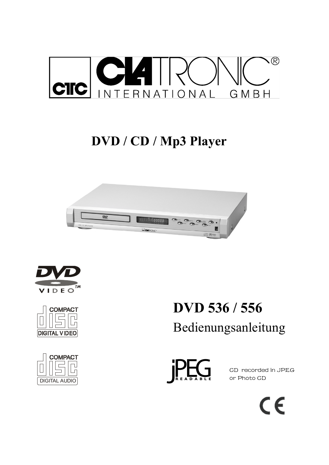 CLATRONIC DVD 556 User Manual