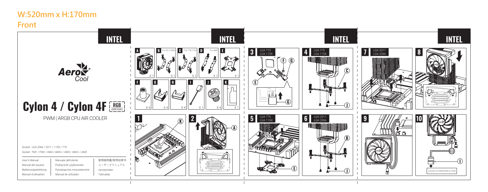 AeroCool Cylon 4F operation manual