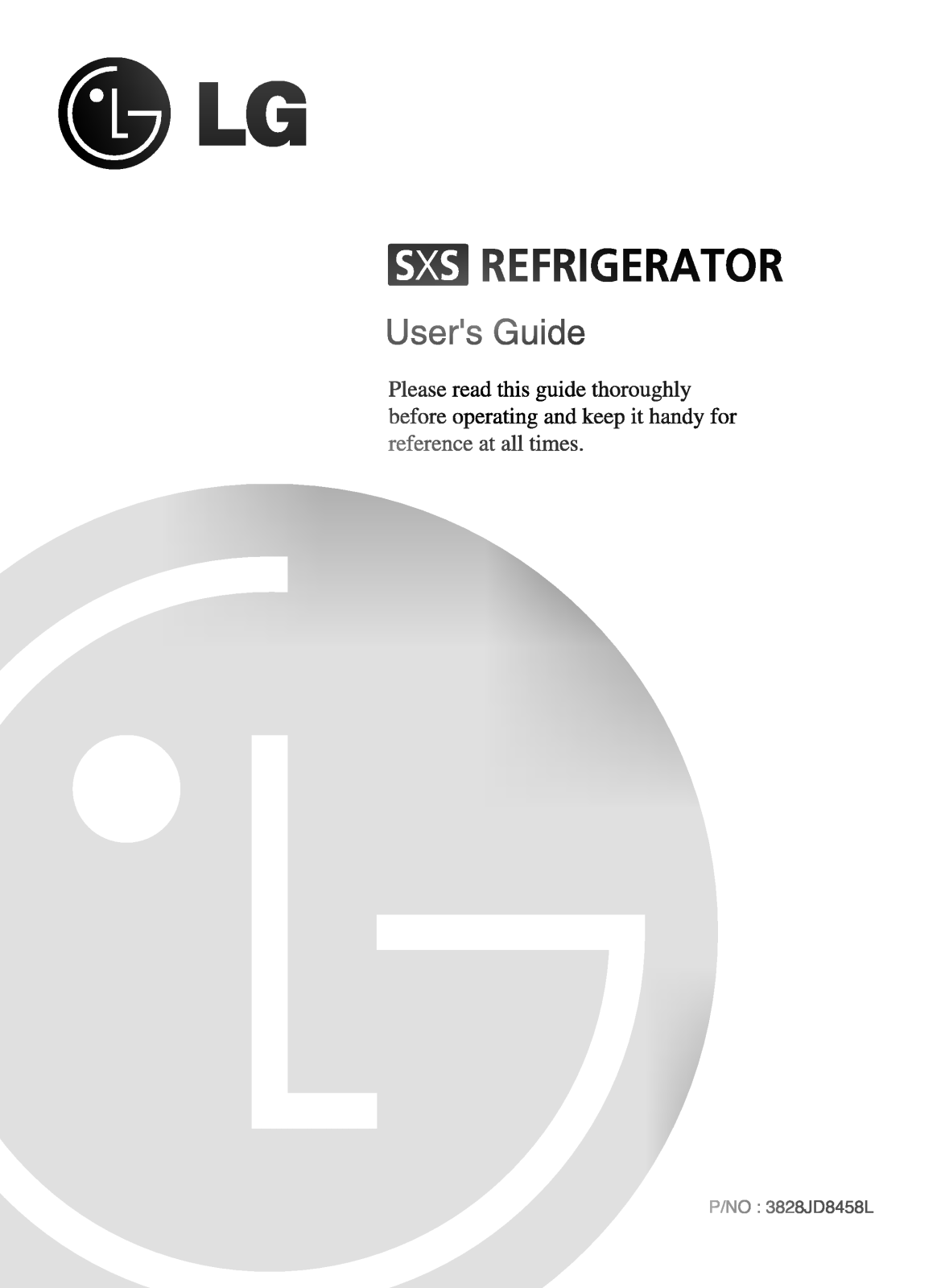 LG GR-L207DTU Instruction manual