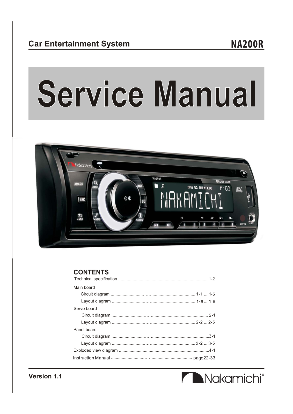 Nakamichi NA-200-R Service Manual