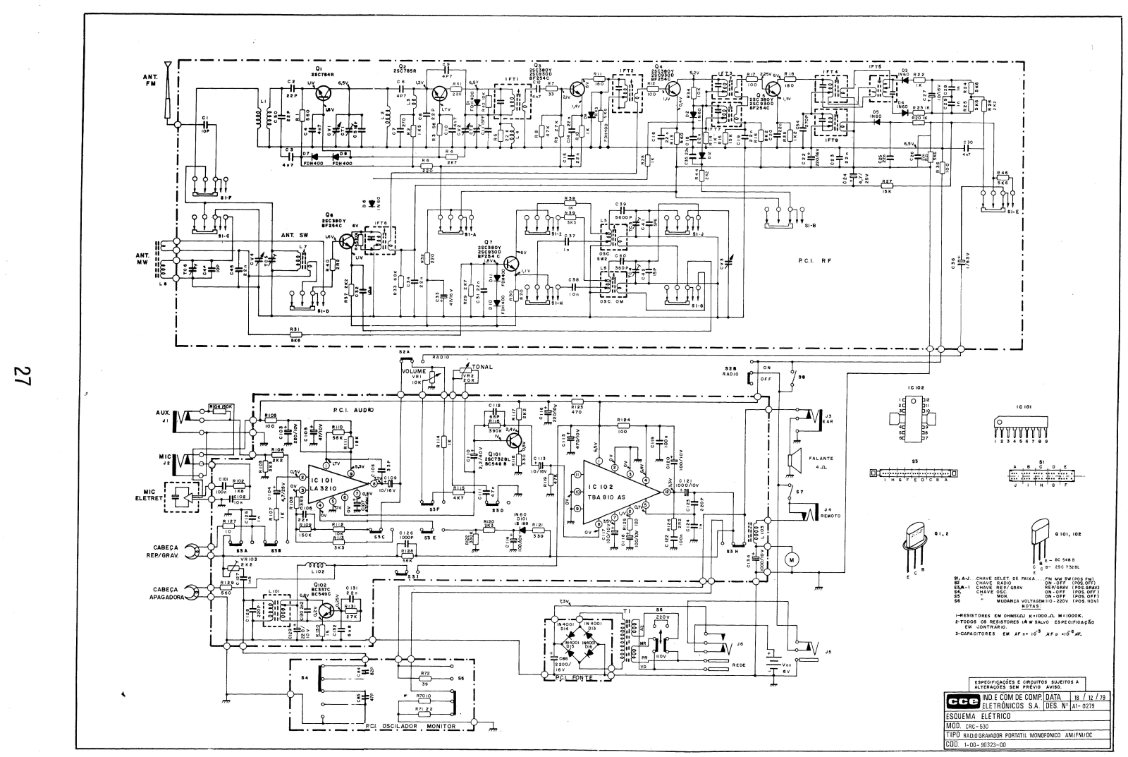 CCE CRC-530 Schematic