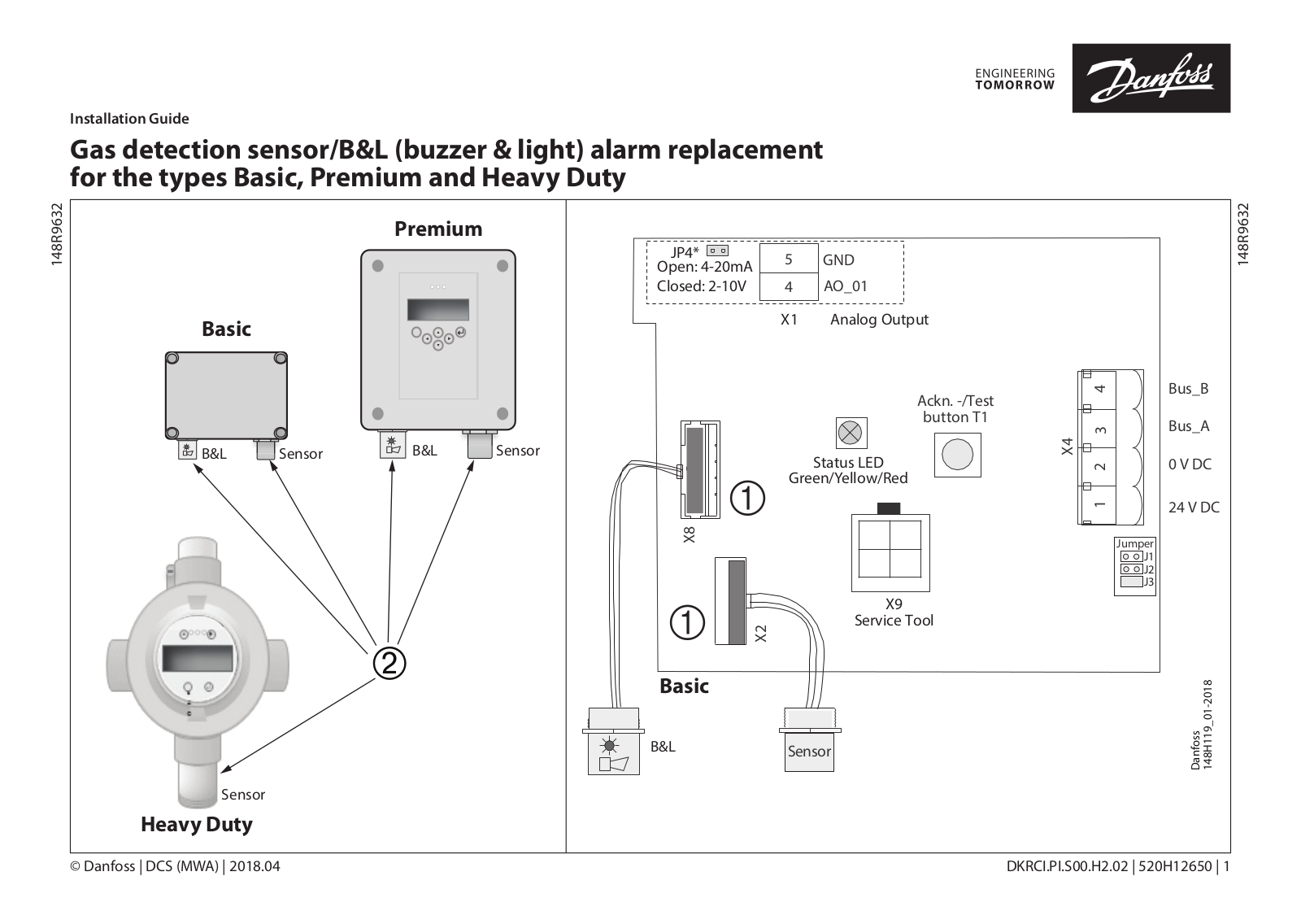 Danfoss Gas detection sensor Installation guide - ManualMachine.com