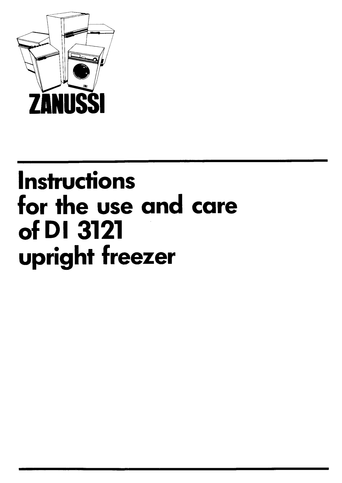 Zanussi DI 3121 User Manual