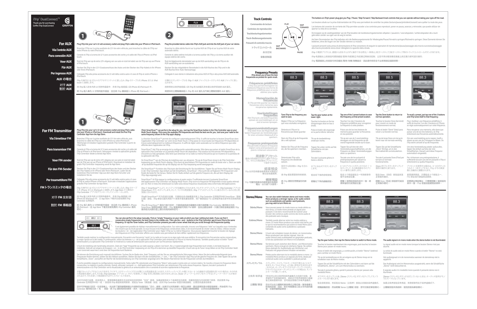 Griffin iTrip DualConnect Quick Start Guide