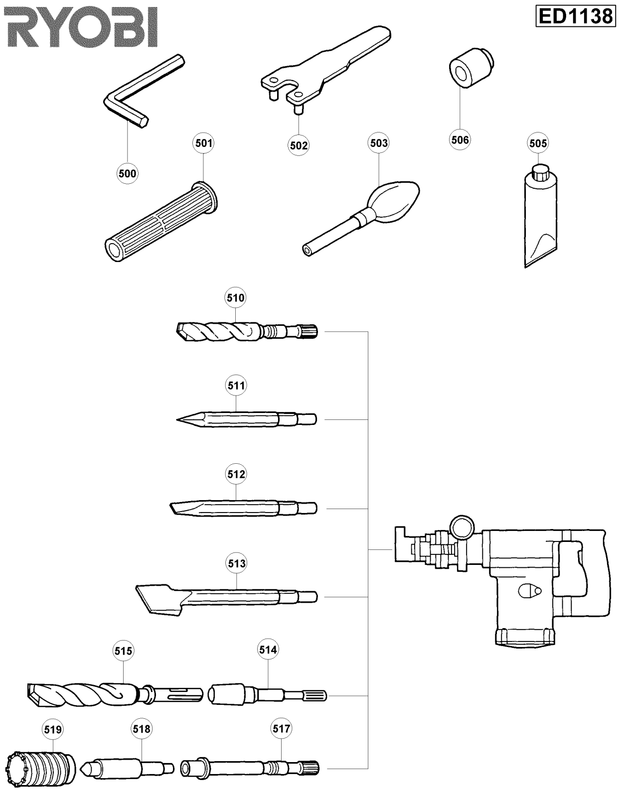 Ryobi ED1138 User Manual