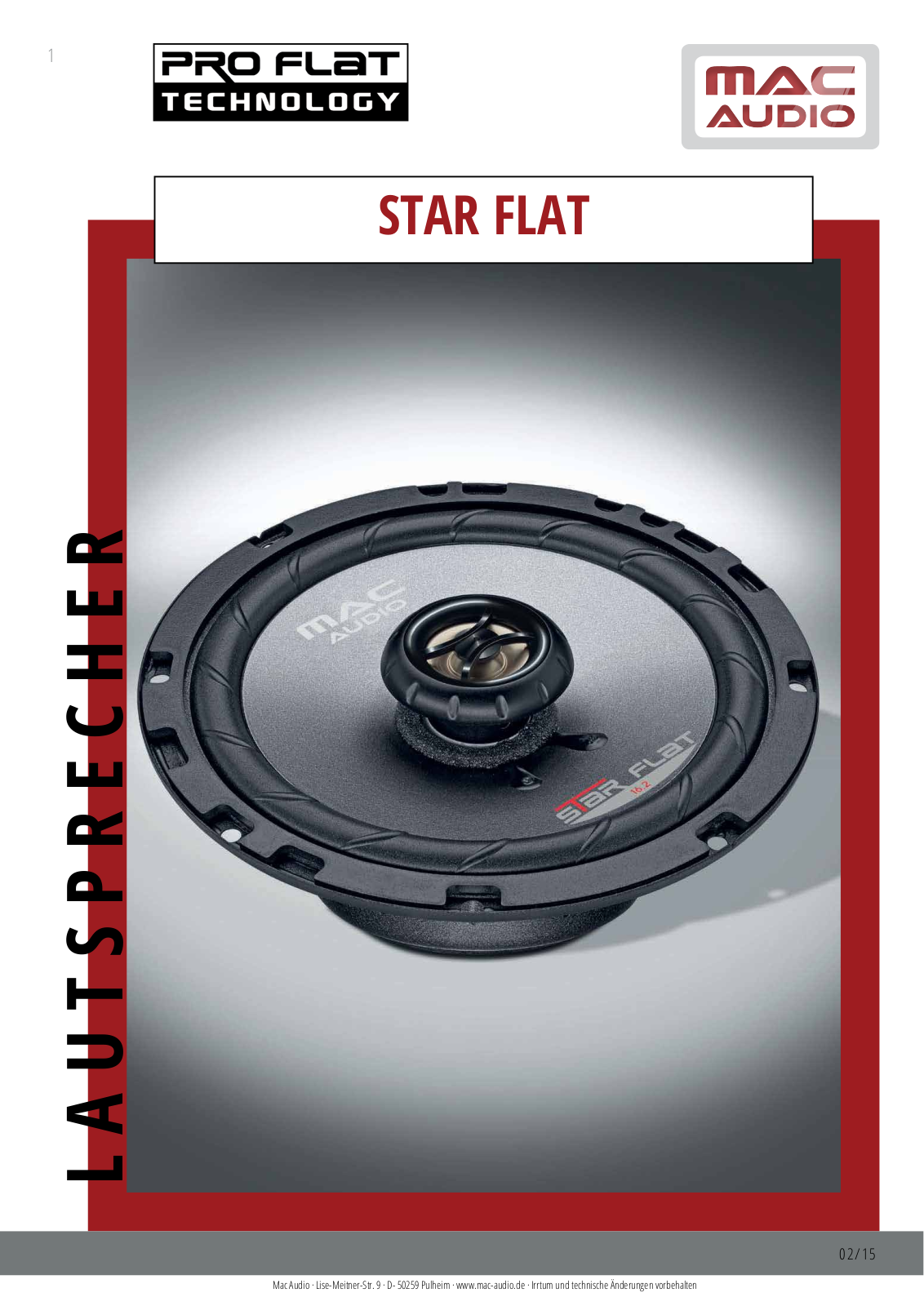 Mac Audio Star Flat 13.2 Service Manual