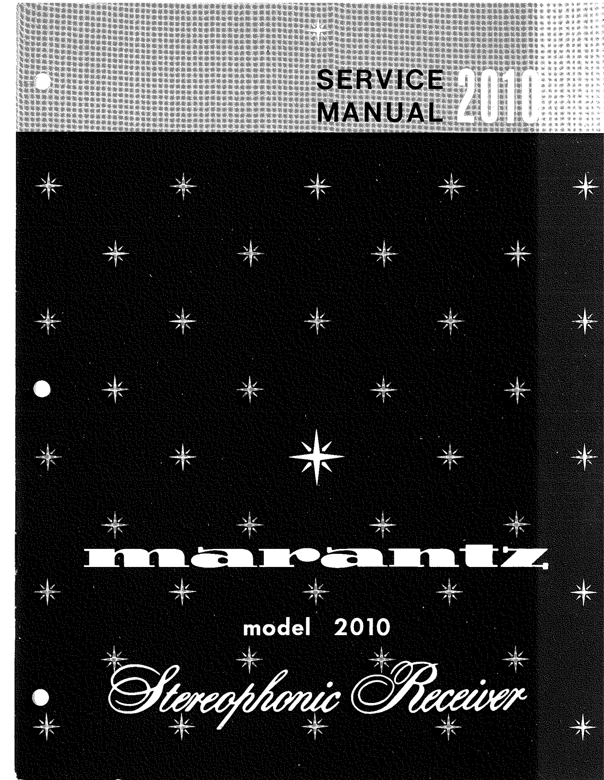 Marantz 2010 Service Manual