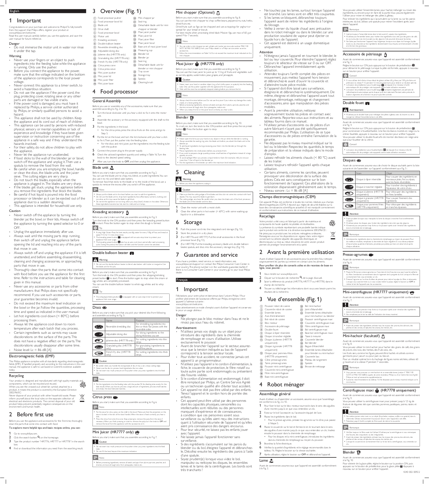 Philips HR7777/00 user manual - ManualMachine.com