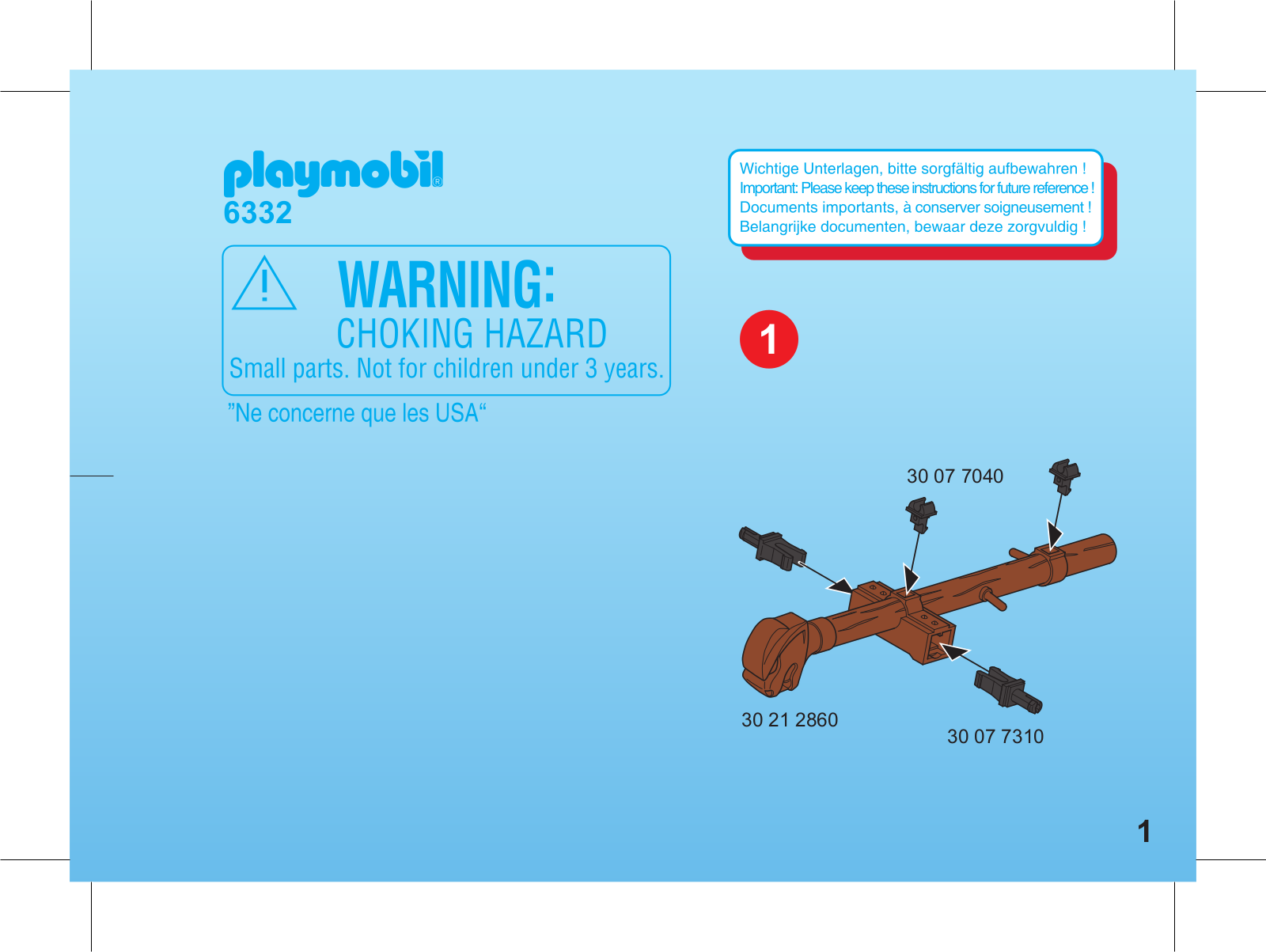 Playmobil 6332 Instructions