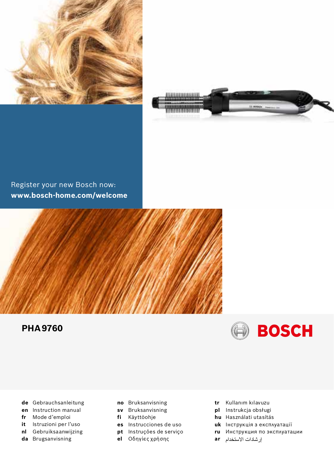 Bosch PHA 9760 User Manual
