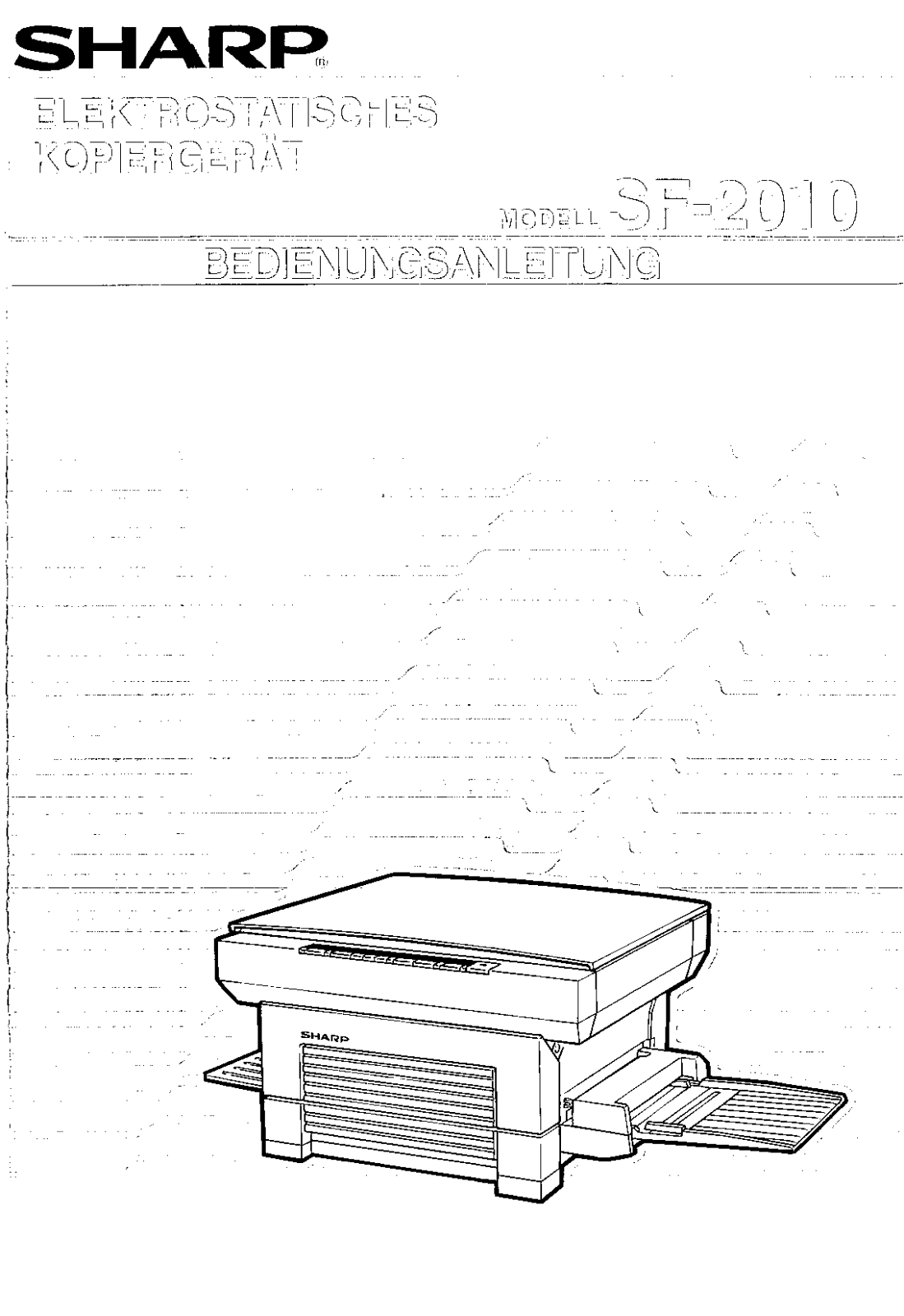 Sharp SF-2010 User Manual