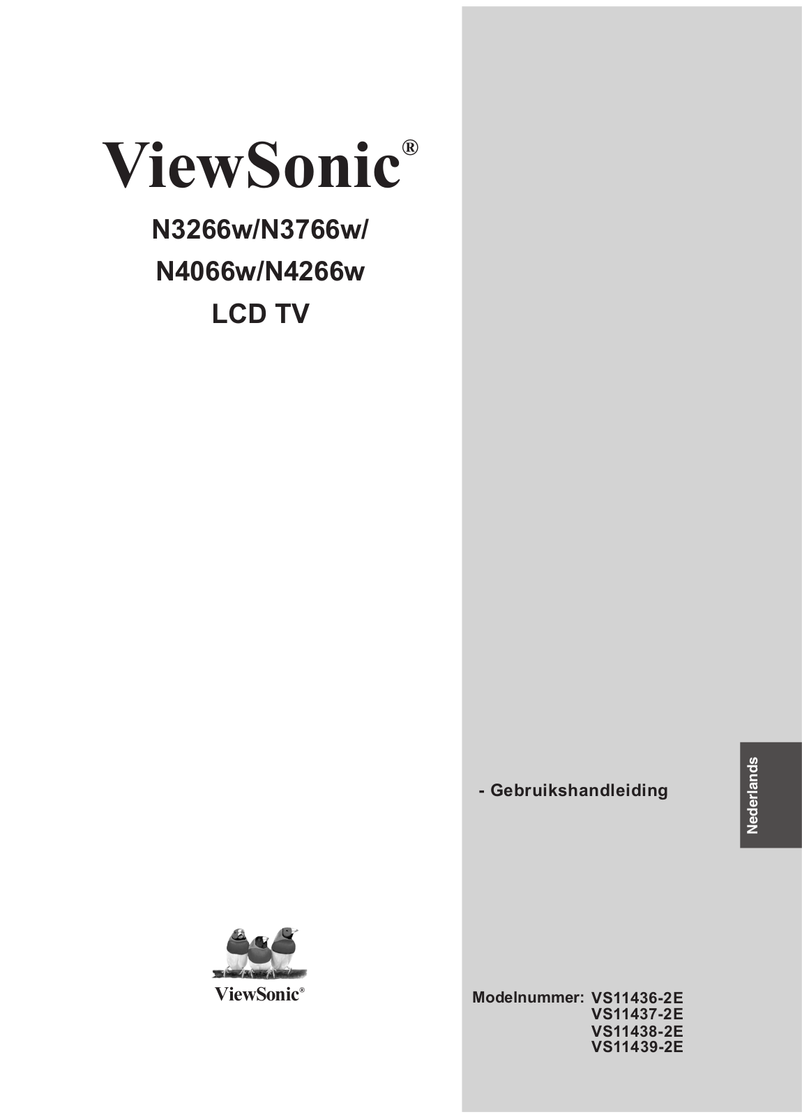 Viewsonic N4066W, N3266W, N4266W, N3766W User Manual