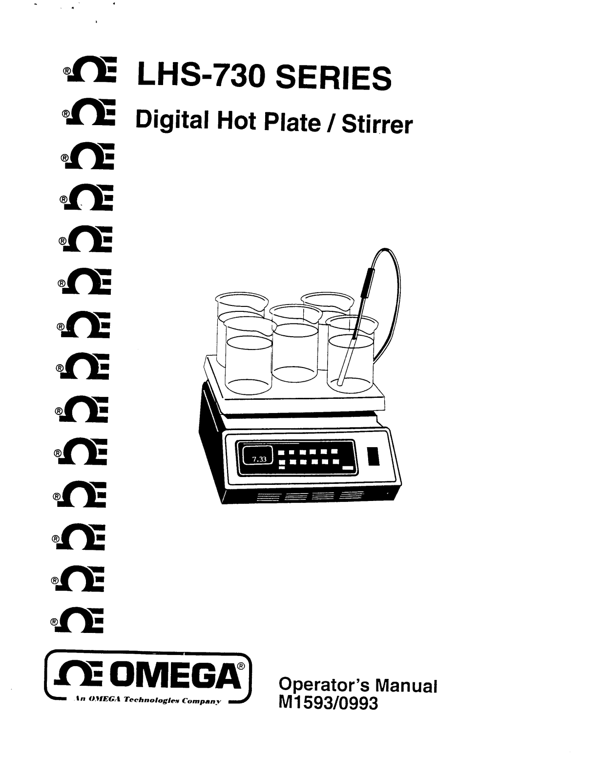 Omega Products LHS-730 Installation  Manual